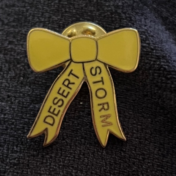 vintage Dessert Storm ribbon pin - Picture 1 of 3
